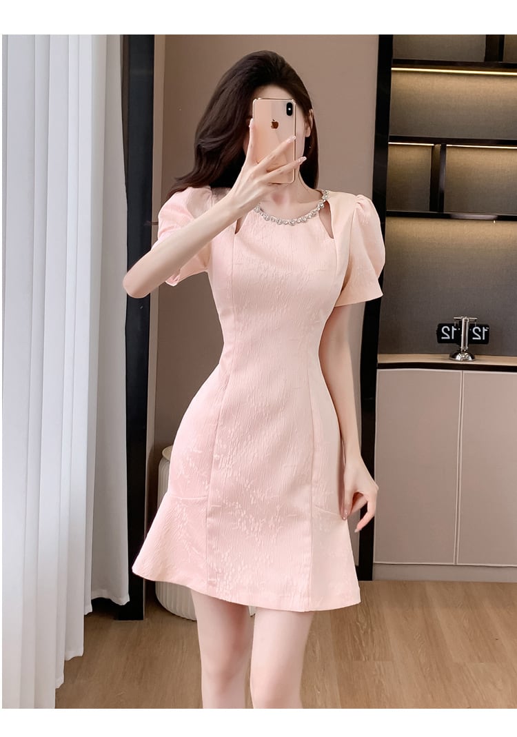 【dress】ビジューワンピース　M24453