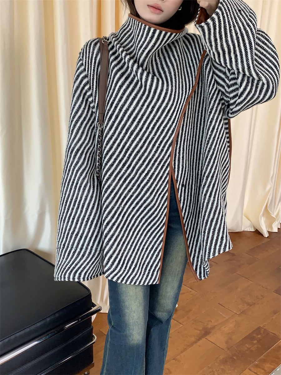 【outer】不規則 イレギュラーチェスターコート　M26664