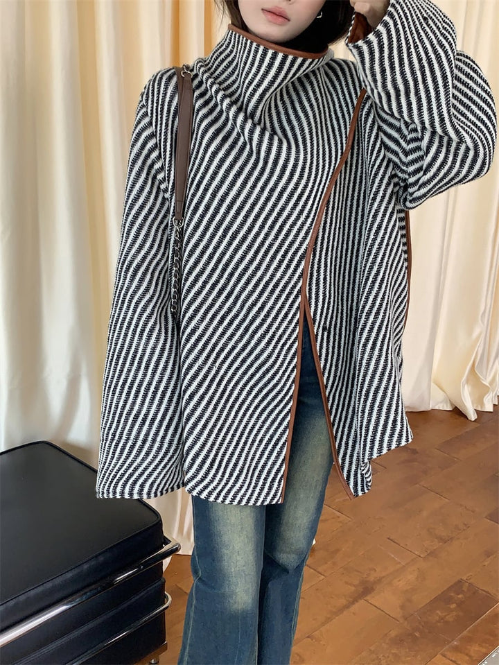 【outer】不規則 イレギュラーチェスターコート　M26664