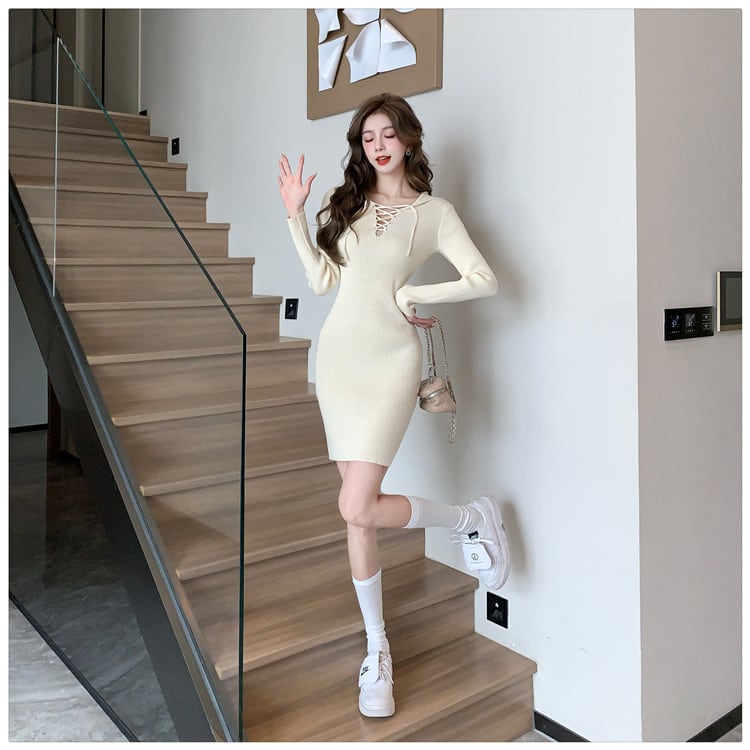 【dress】フード付きワンピース　M18296