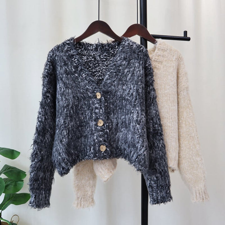 【outer】Vネックニットカーデ　M26567