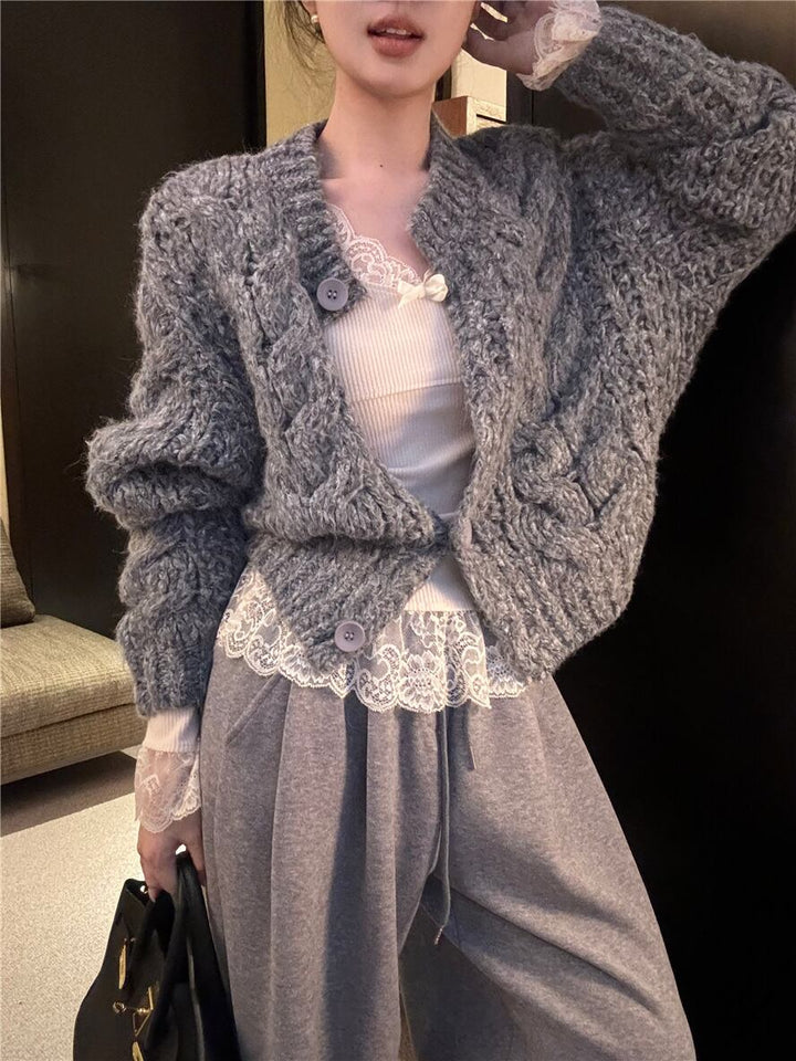 【outer】ニットカーデ　M27952