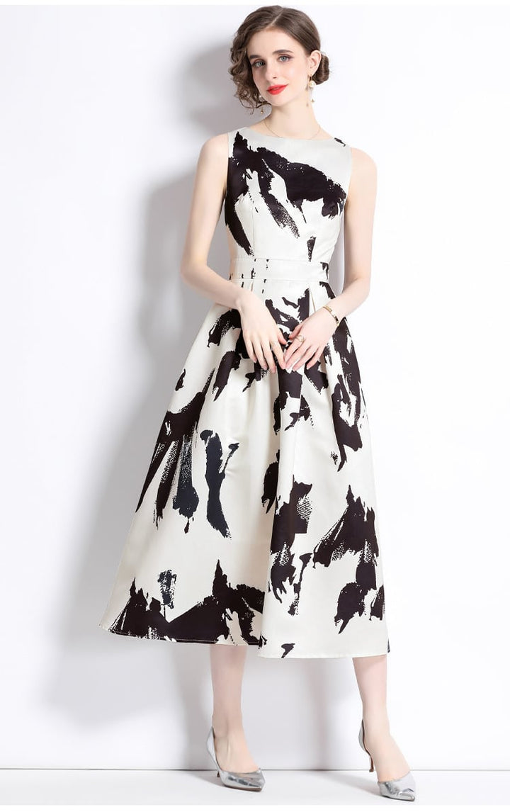【dress】人気上昇中 ファッションノースリーブワンピース　M17449