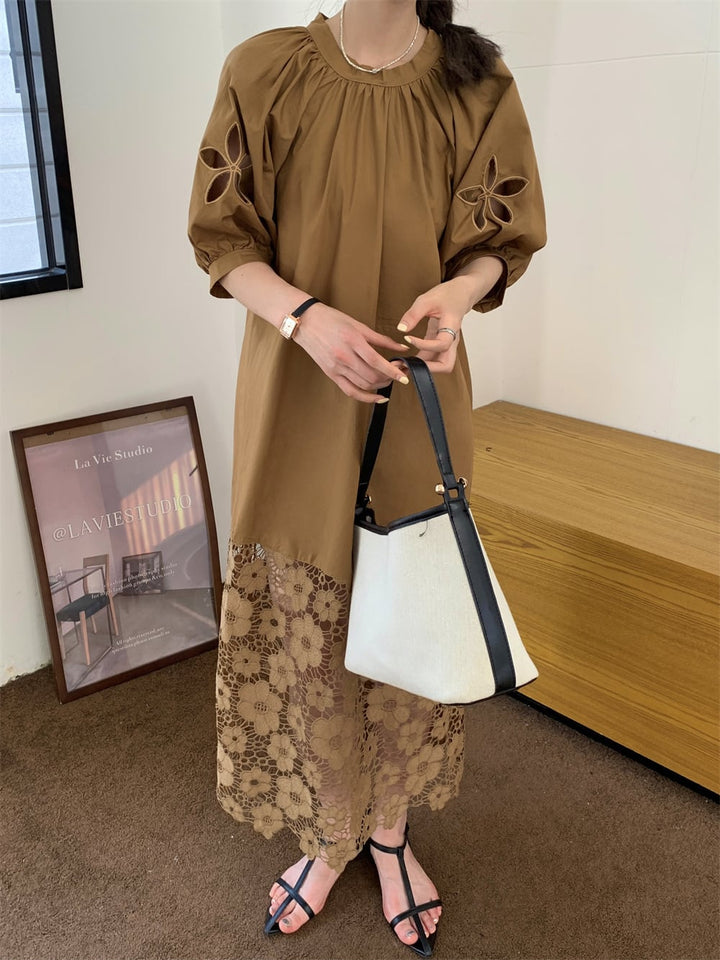 【dress】レースリボン付きワンピース　M24740