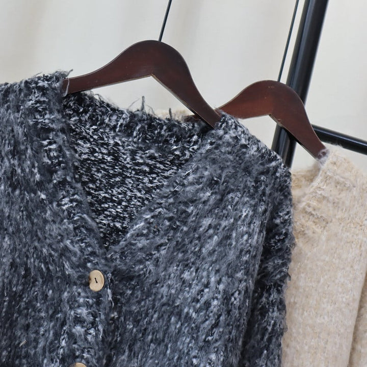【outer】Vネックニットカーデ　M26858