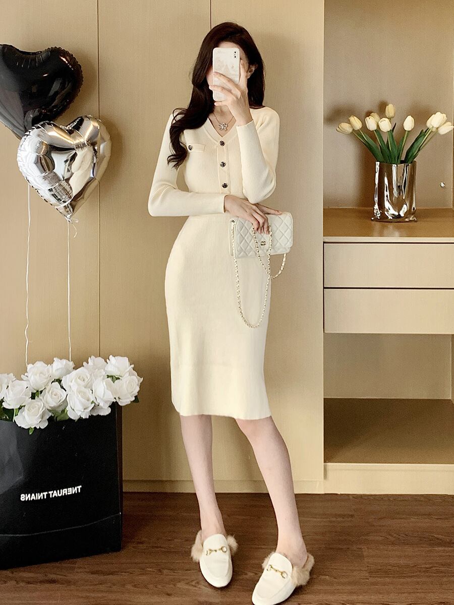 【dress】ニットワンピース　M28422