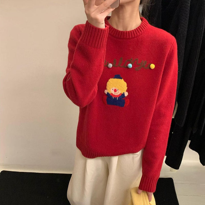 【tops】クルーネックニットセーター　M28729