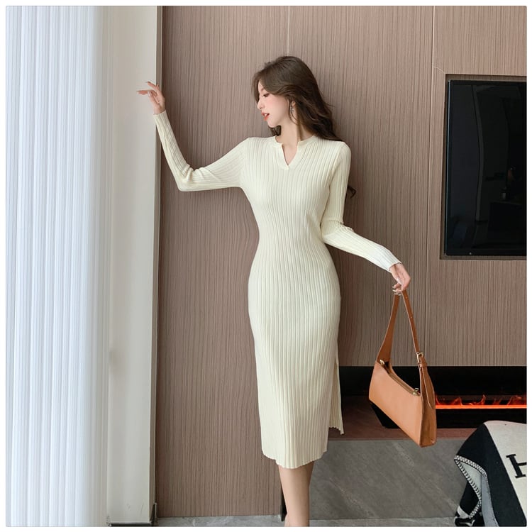 【dress】早い者勝ちエレガントニットワンピース　M17567