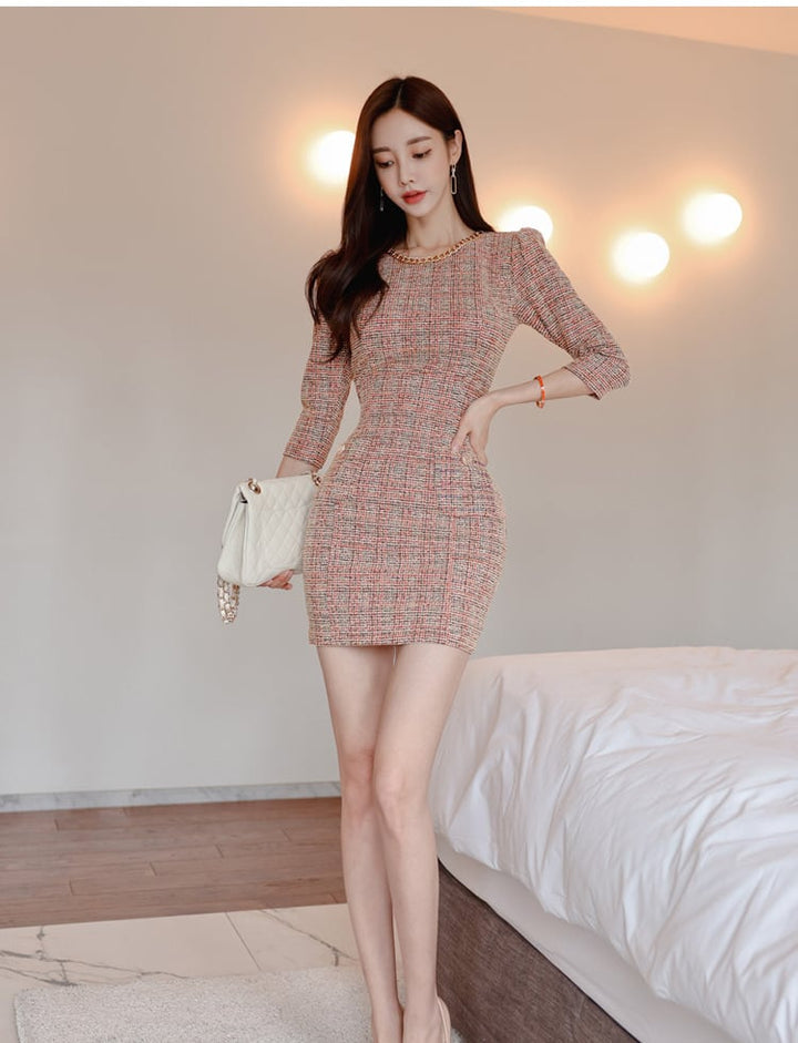 【dress】高級感 chicエレガントデートワンピースオシャレ　M16917