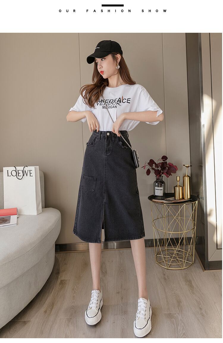 【bottoms】デニムスカート　M29384