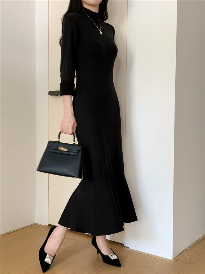 【dress】マーメイドニットワンピース　M26996