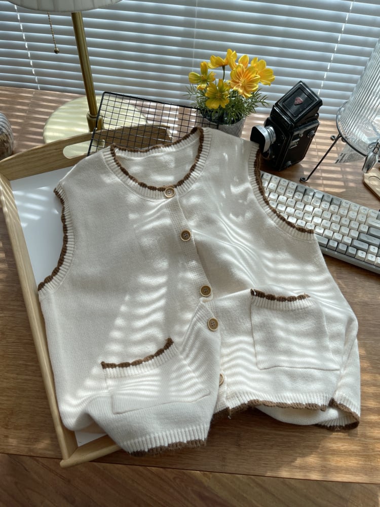 【tops】ニットベスト　M26682