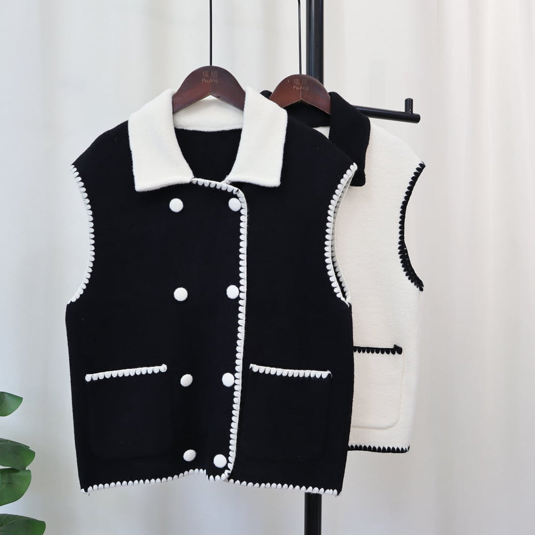 【tops】アウトポケットノースリーブジレ　M17992