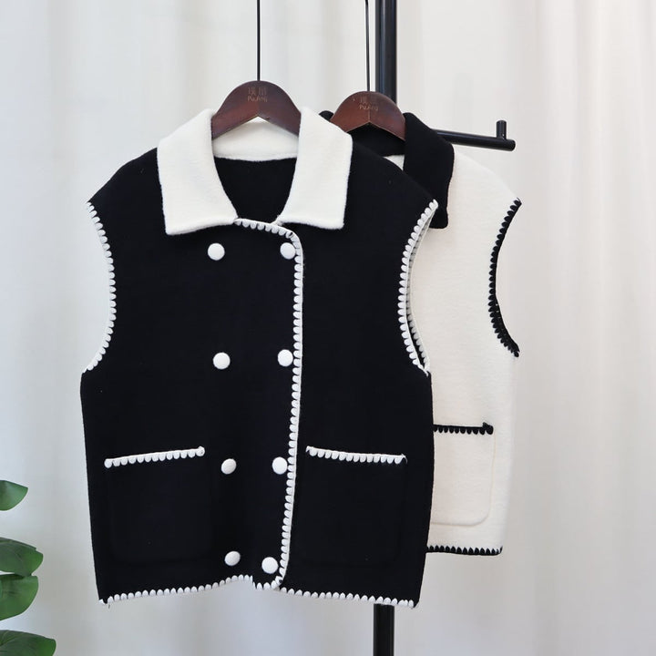 【tops】アウトポケットノースリーブジレ　M17992