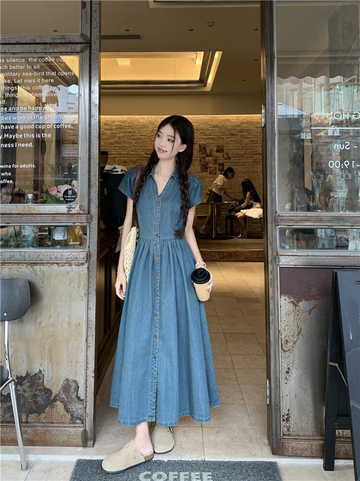 【dress】デニムワンピース　M24032