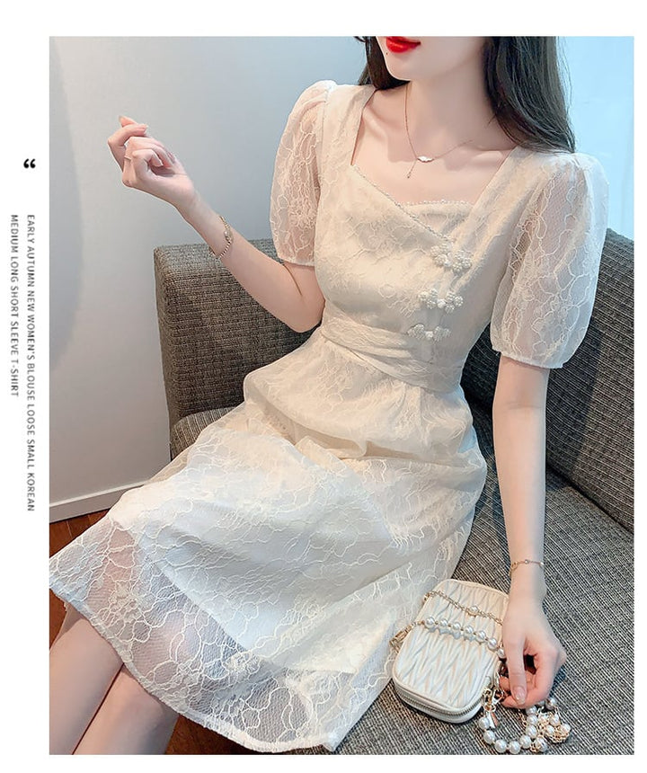 【dress】知的で品の良い♡エレガントデートワンピース　M17295