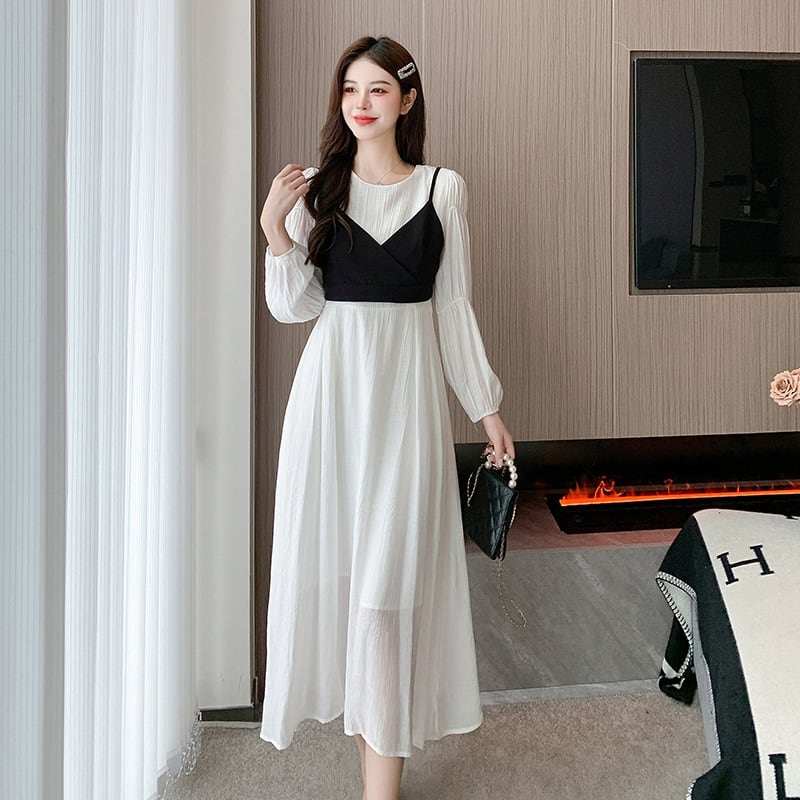 【dress】絶対欲しい エレガント切り替えデートワンピース　M17291