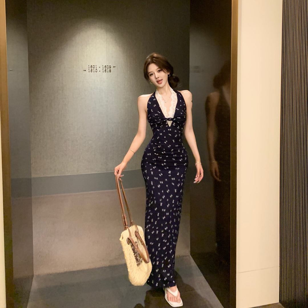 【dress】ホルターネック花柄ワンピース　N2999