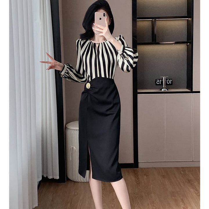 【dress】切り替えワンピース　M26195