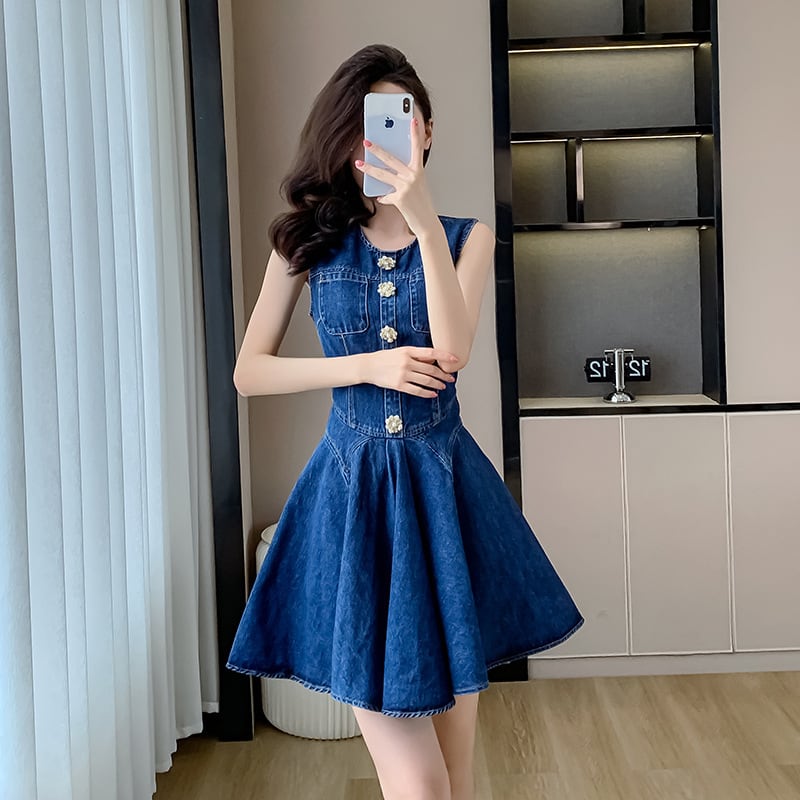 【dress】デニムワンピース　M24566