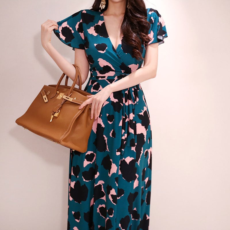 【dress】プリントワンピース　M22582
