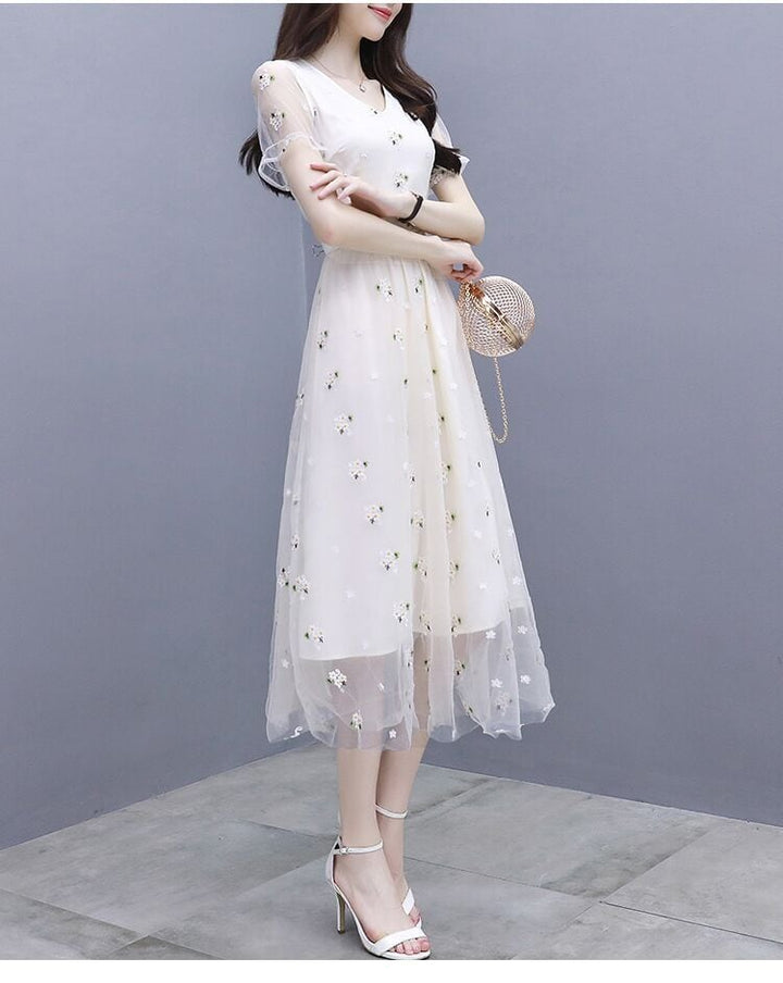 【dress】話題沸騰中 オシャレスウィート花柄ワンピース　M16806