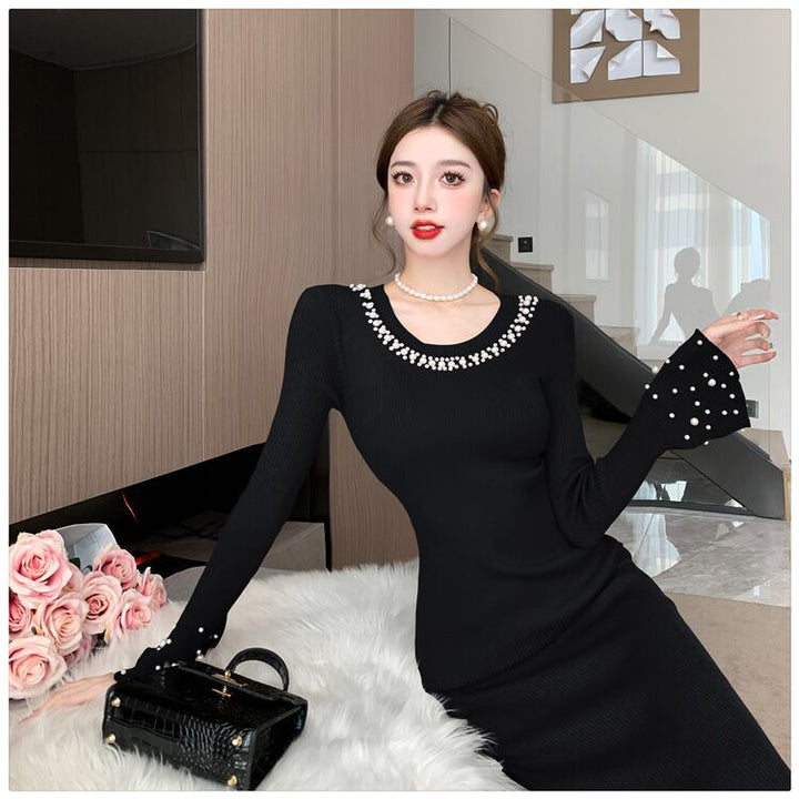 【dress】パールニットワンピース　M27487