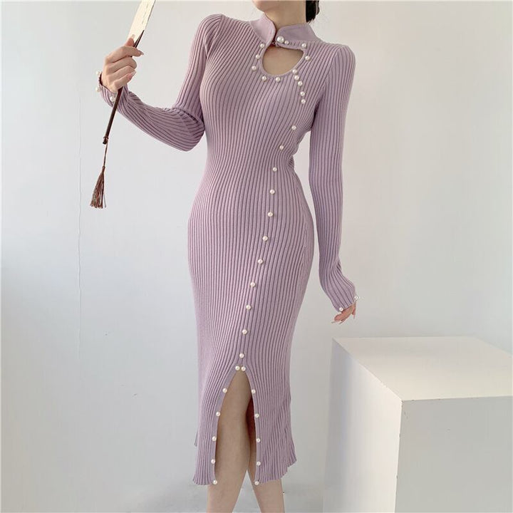 【dress】パールニットワンピース　M28212