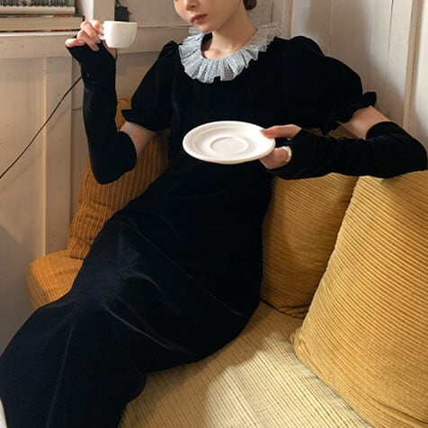 【dress】デートワンピースアームカバー付き　M26459