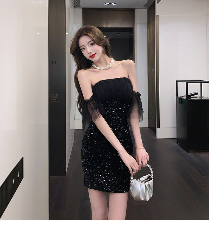 【dress】レディースファッションデートワンピース着瘦せ　M17353