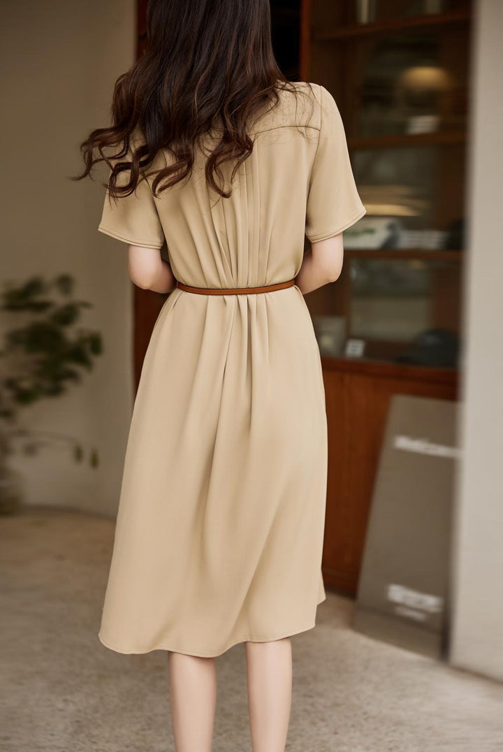 【dress】女性力を高める～エレガントシャツワンピース　M16853
