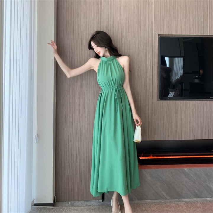 【dress】おしゃれ大人気ノースリーブデートワンピース　M17072