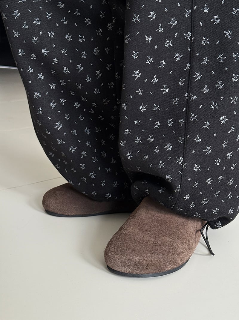 【bottoms】裏起毛ワイドパンツ Q7763