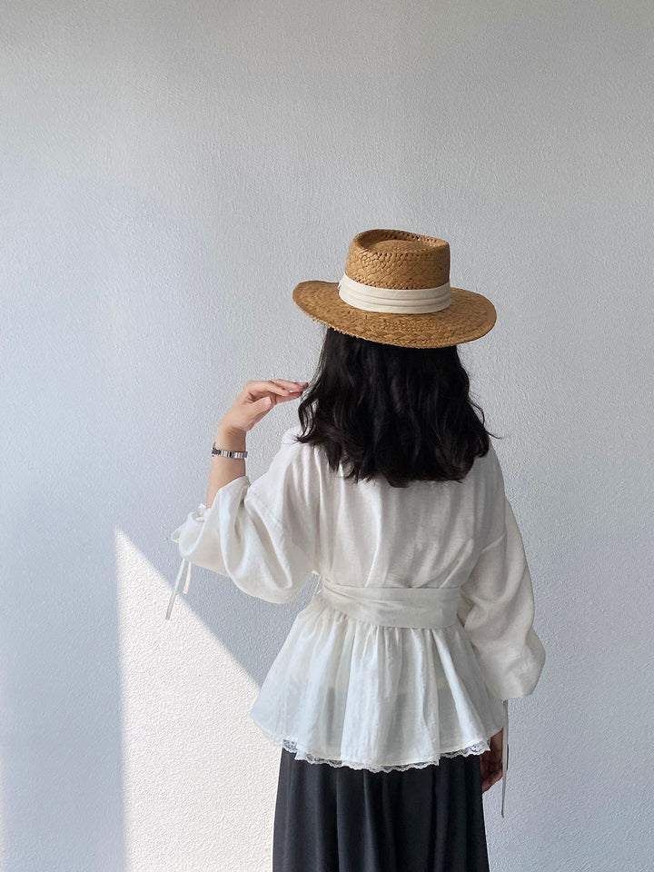 【tops】レースドッキングトップス Q8244