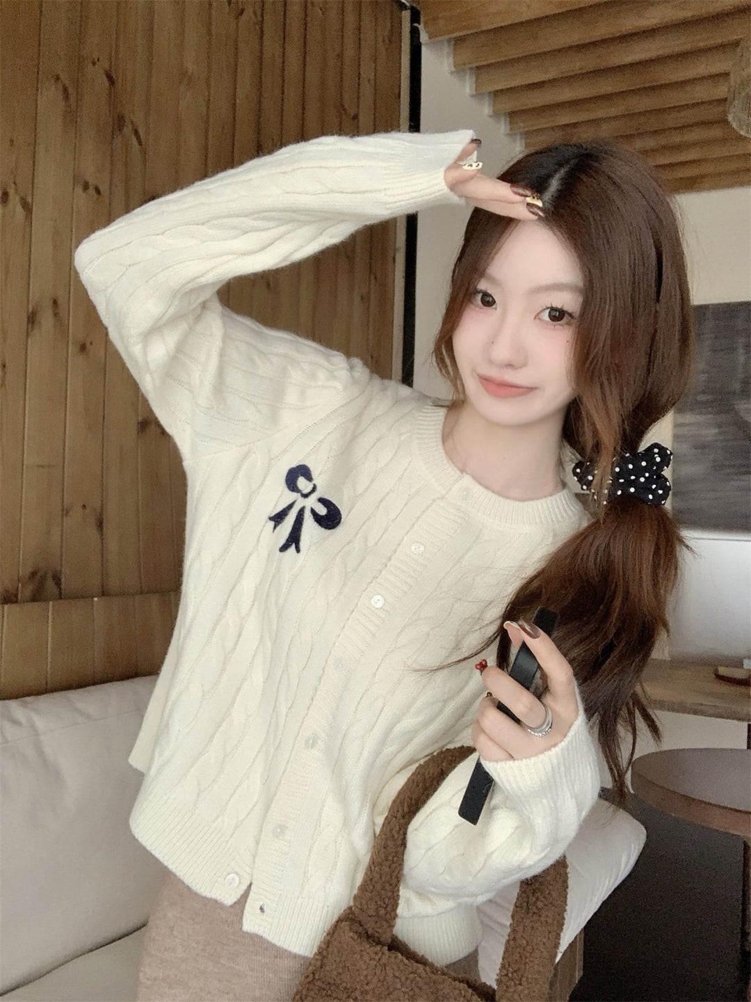【outer】ニットカーデ　M26922