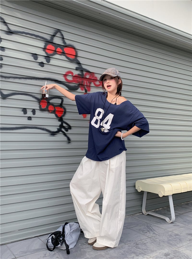 【tops】プリントTシャツ　M25173