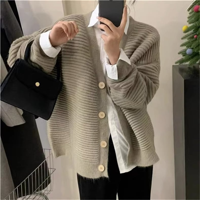 【outer】Vネックニットカーディガン　M17793