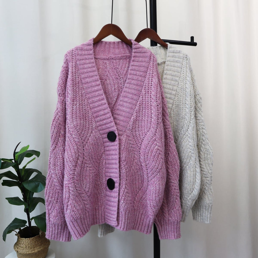 【outer】Vネックニットカーデ　M18189