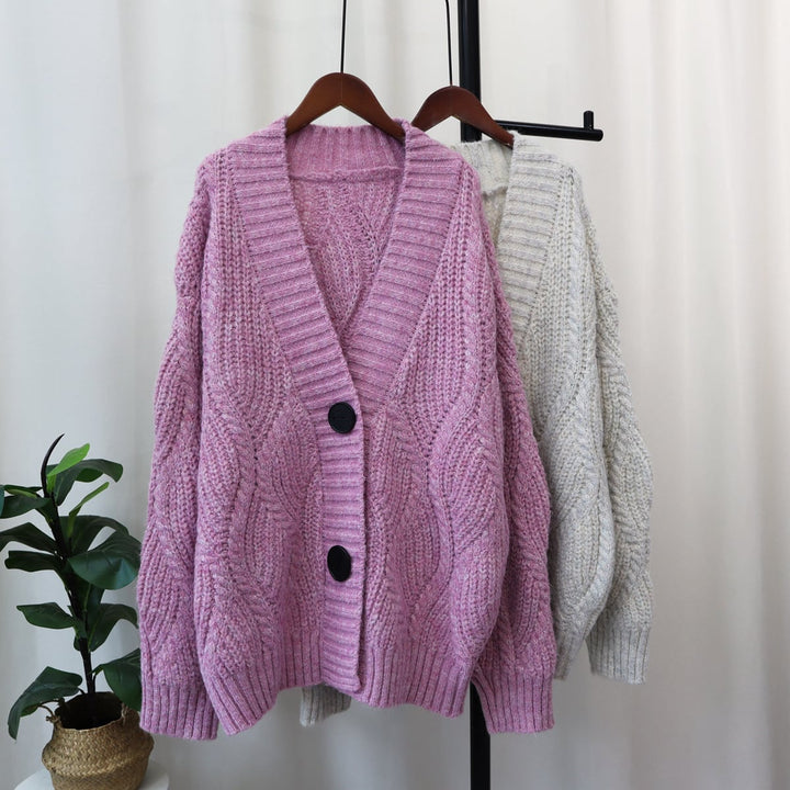 【outer】Vネックニットカーデ　M18189