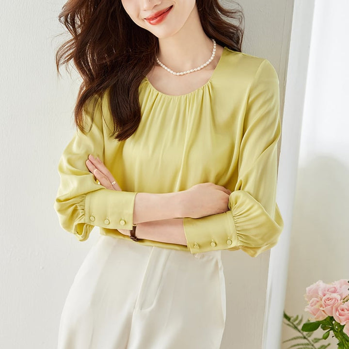 【tops】今季マストバイエレガントシンプル通勤風シャツ　M17004