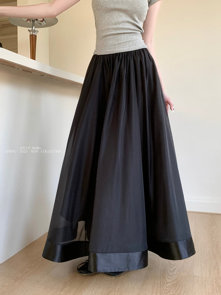 【bottoms】レイヤードドッキングスカート　M29761