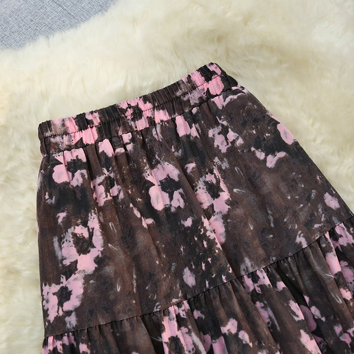 【bottoms】プリントスカート　M23941