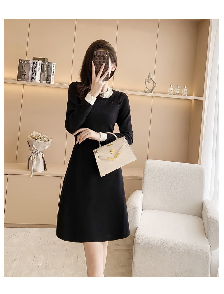 【dress】輝いて超人気 ! エレガントニットワンピース　M17472