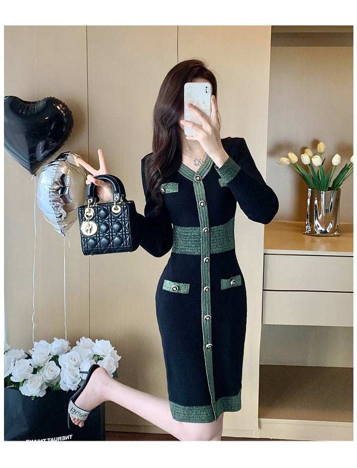 【dress】ニットワンピース　M28392