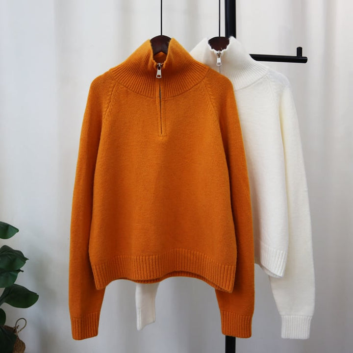 【tops】ファスナーニットセーター　M27745