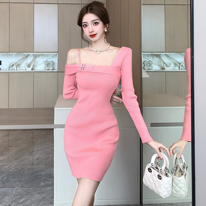 【dress】ニットワンピース　M19109