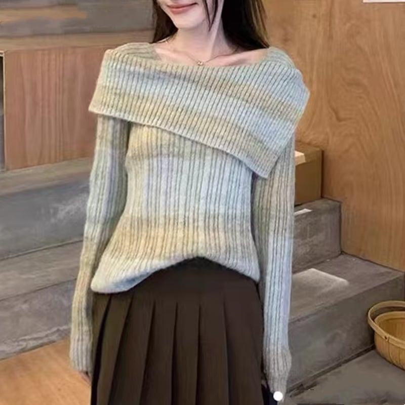 【tops】ニットトップス　M26840