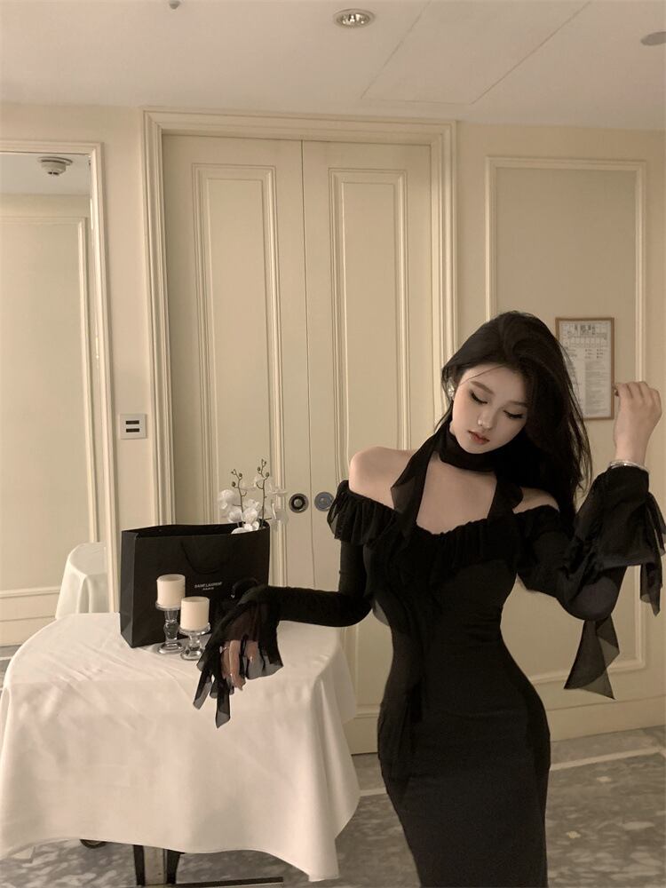 【dress】Vネックワンピース　M29660