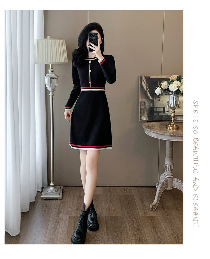 【dress】ニットワンピース　M27706