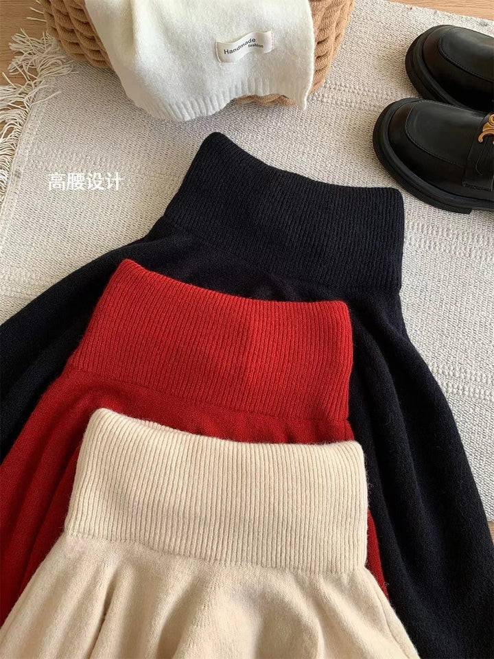 【set】ニットカーデ×スカートセット　M26269